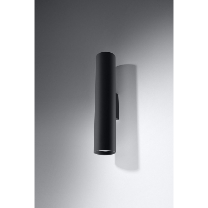 Aplique LAGOS 2 2xGU10/10W/230V negro
