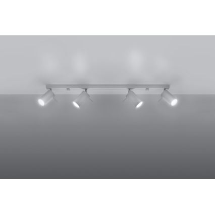 Foco RING 4L 4xGU10/10W/230V blanco