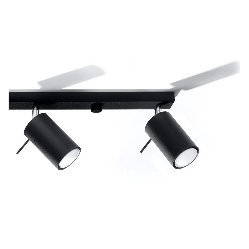 Foco RING 4L 4xGU10/10W/230V negro