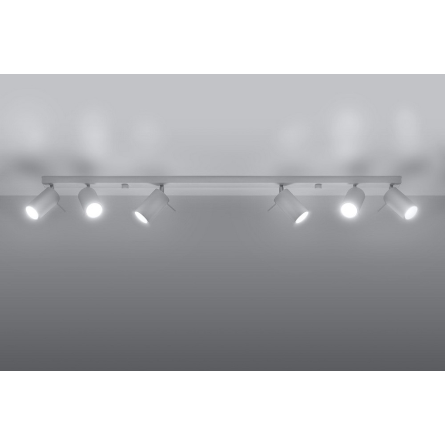 Foco RING 6L 6xGU10/10W/230V blanco