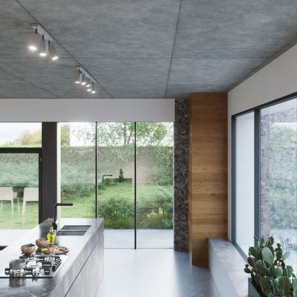 Aplique de pared MERIDA 1xGU10/40W/230V gris