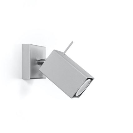 Aplique de pared MERIDA 1xGU10/40W/230V gris