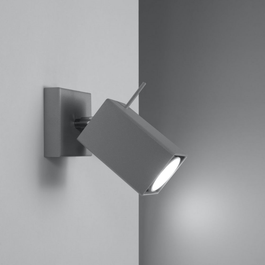 Aplique de pared MERIDA 1xGU10/40W/230V gris