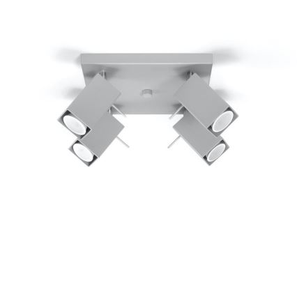 Foco empotrable MERIDA 4xGU10/40W/230V gris