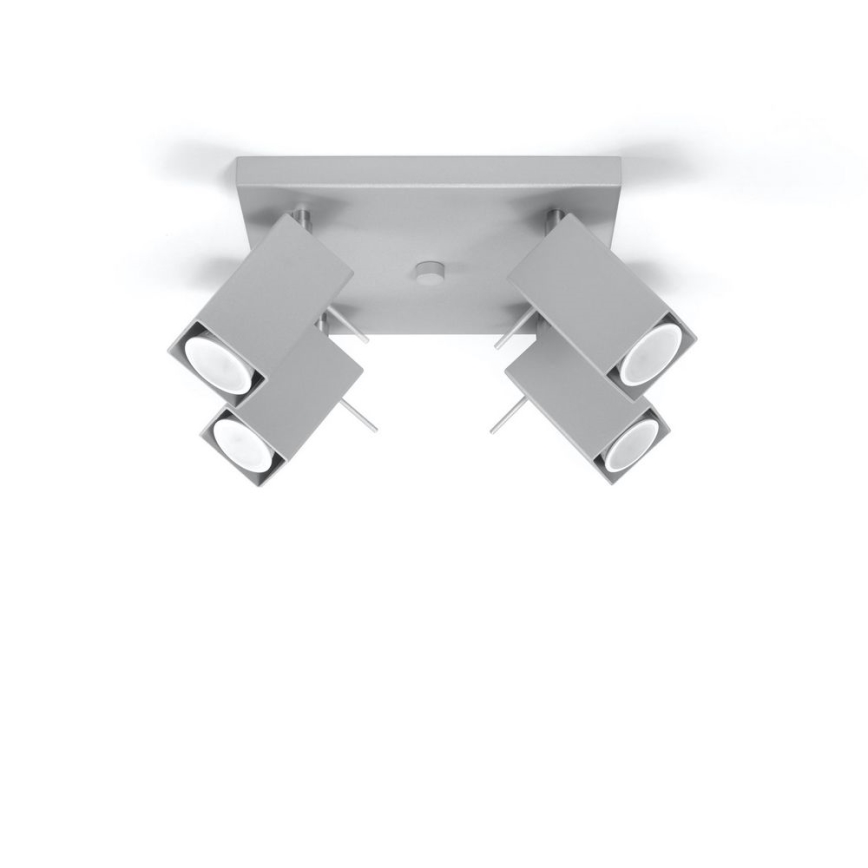 Foco empotrable MERIDA 4xGU10/40W/230V gris