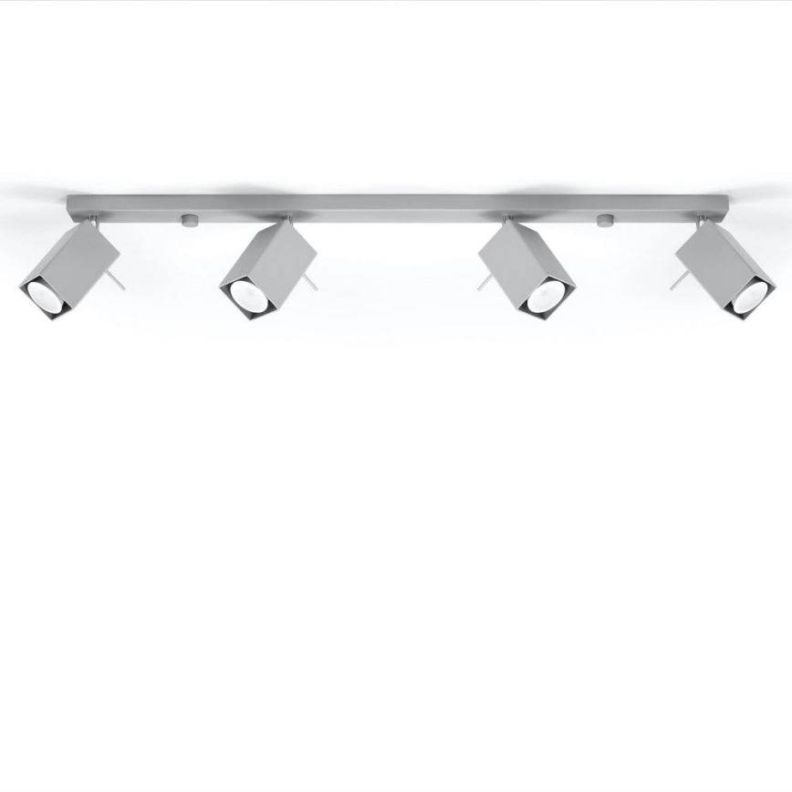 Foco empotrable MERIDA 4xGU10/40W/230V gris