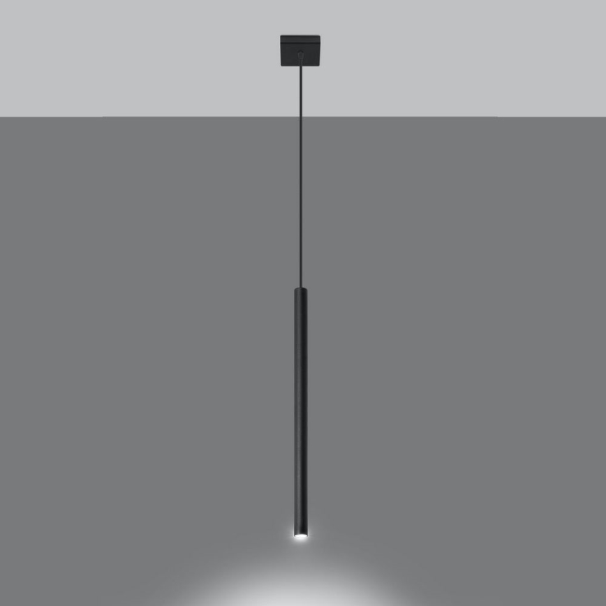 Lámpara colgante PASTELO 1xG9/8W/230V negro