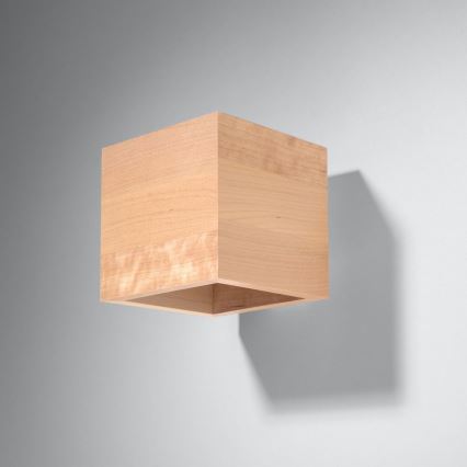 Foco de pared QUAD 1xG9/8W/230V abedul/haya