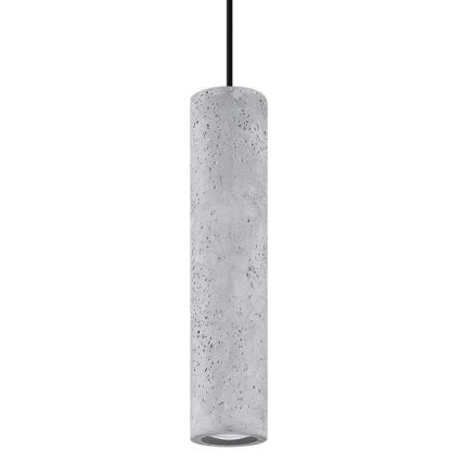Lámpara colgante con cable LUVO 1xGU10/40W/230V hormigón/negro