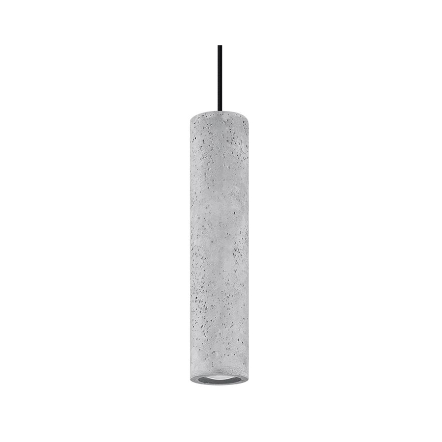 Lámpara colgante con cable LUVO 1xGU10/40W/230V hormigón/negro