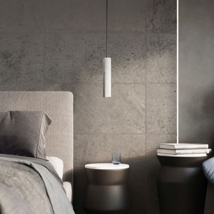 Lámpara colgante con cable LUVO 3xGU10/40W/230V hormigón/negro
