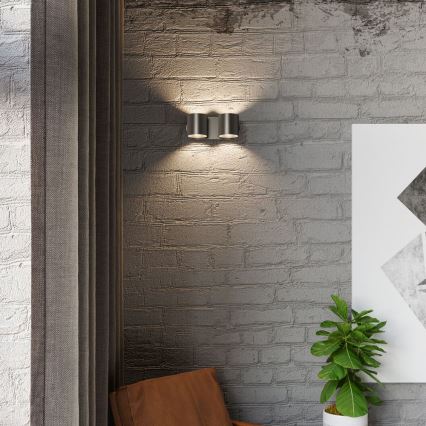 Aplique de pared con focos ORBIS 2xG9/40W/230V negro