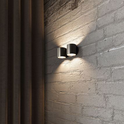Aplique de pared con focos ORBIS 2xG9/40W/230V negro