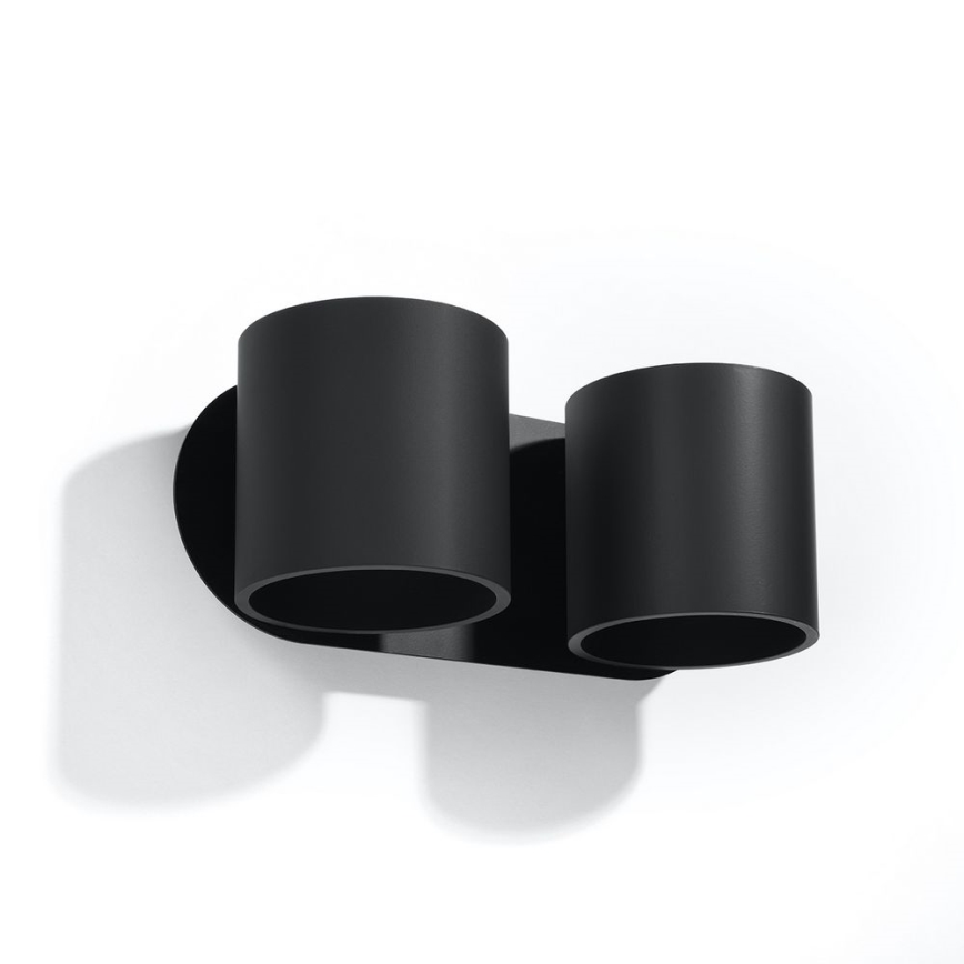 Aplique de pared con focos ORBIS 2xG9/40W/230V negro