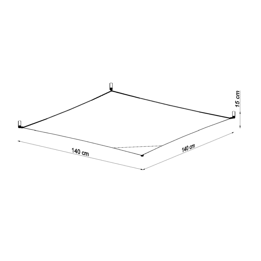 Lámpara de techo LED LUNA 6xG13/8,5W/230V 14x14 cm blanca