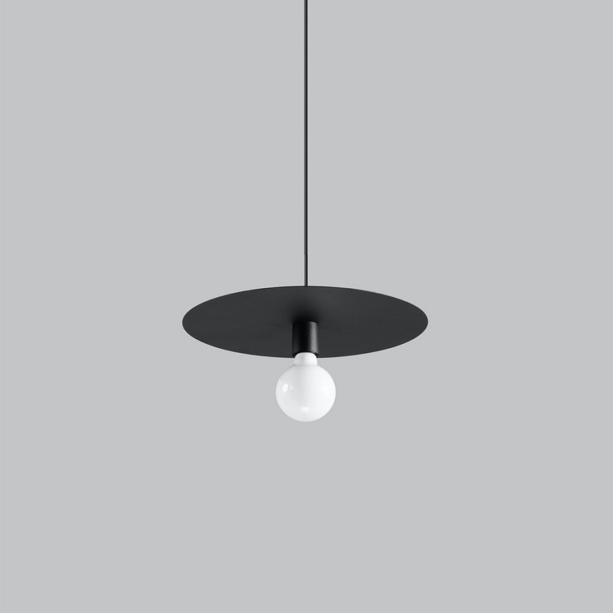 Lámpara de araña FLAVIO 1xE27/60W/230V negro
