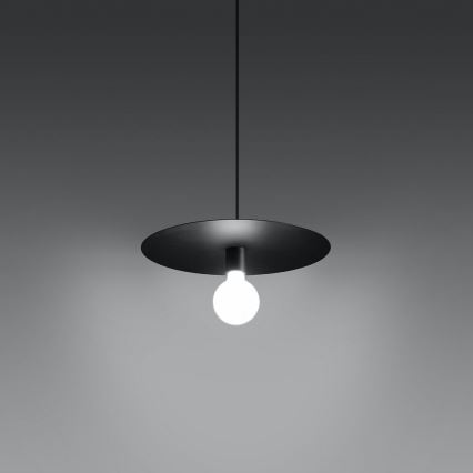 Lámpara de araña FLAVIO 1xE27/60W/230V negro