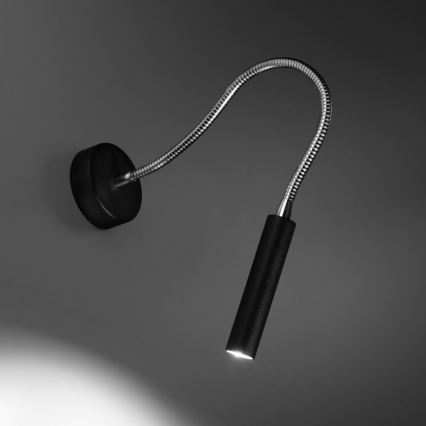 Lámpara pequeña flexible AXIL 1xG9/12W/230V negro