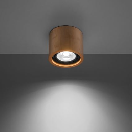 Plafón BASIC AR111 1xGU10/40W/230V haya