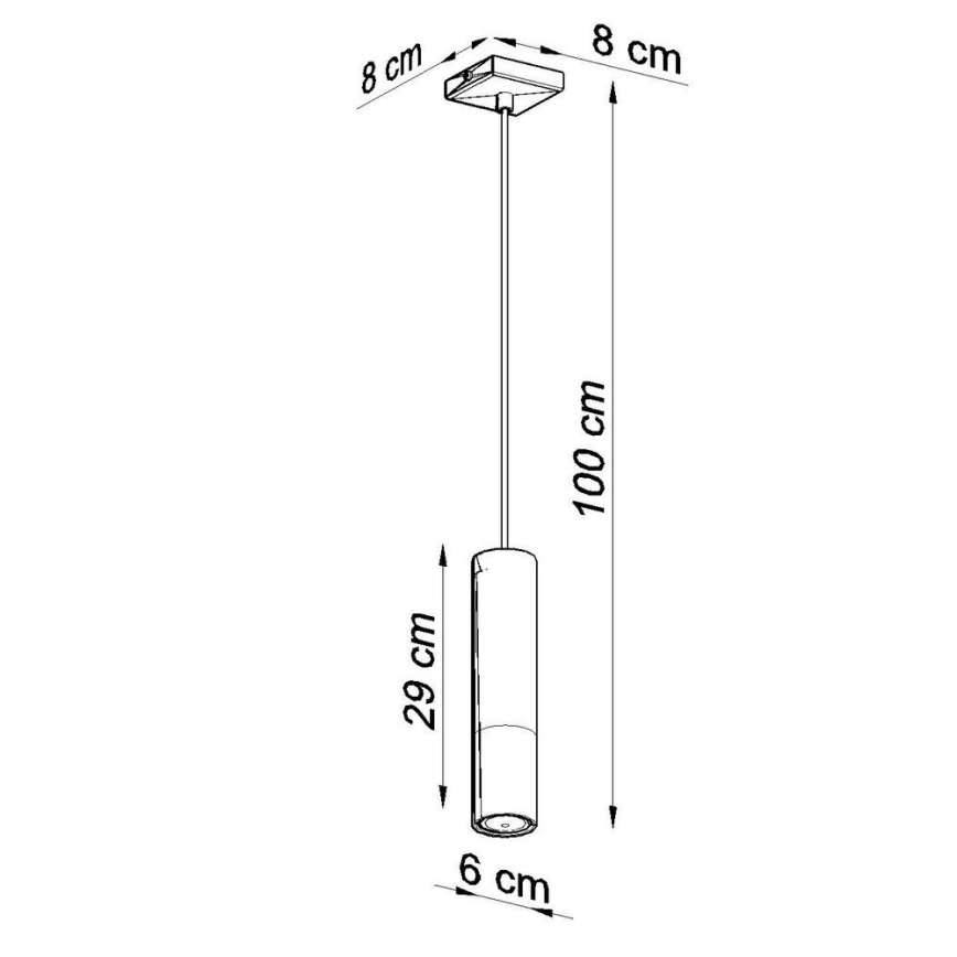 Lámpara colgante LOOPEZ 1xGU10/10W/230V negro/cromo brillante