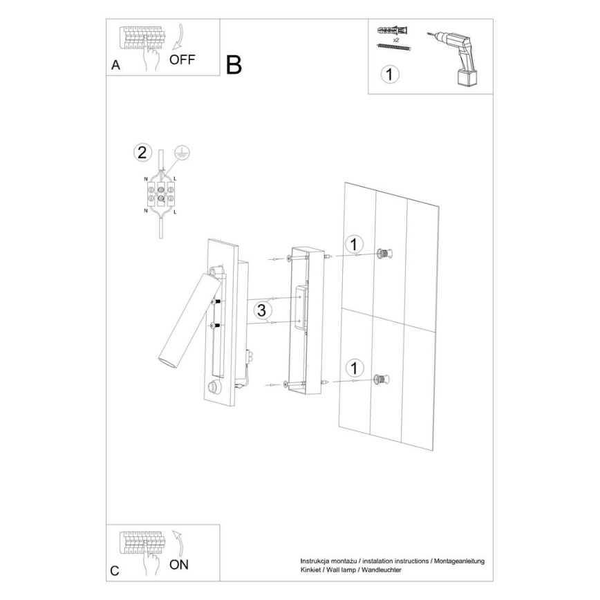 Aplique ENIF 1xG9/12W/230V