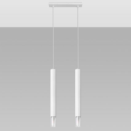 Lámpara colgante VIZIER 2xG9/40W/230V blanco