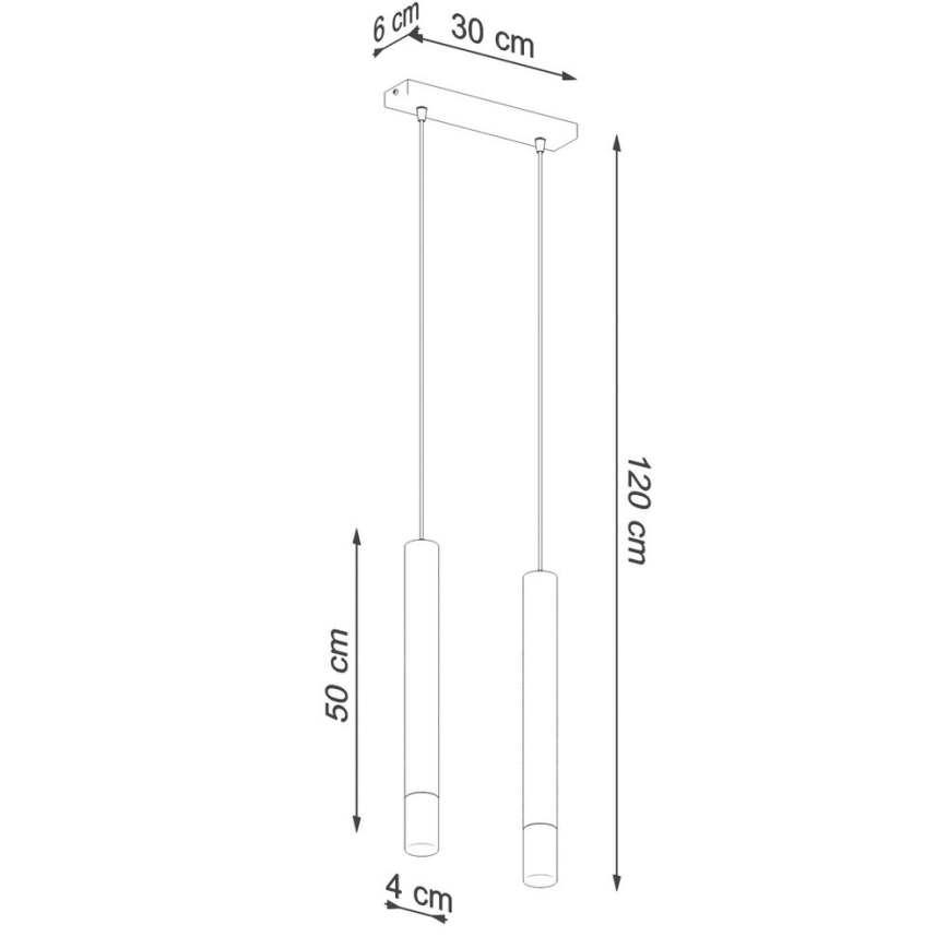 Lámpara colgante VIZIER 2xG9/40W/230V blanco