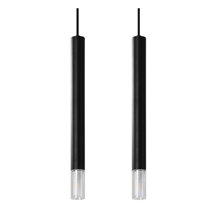 Lámpara colgante VIZIER 2xG9/40W/230V negro
