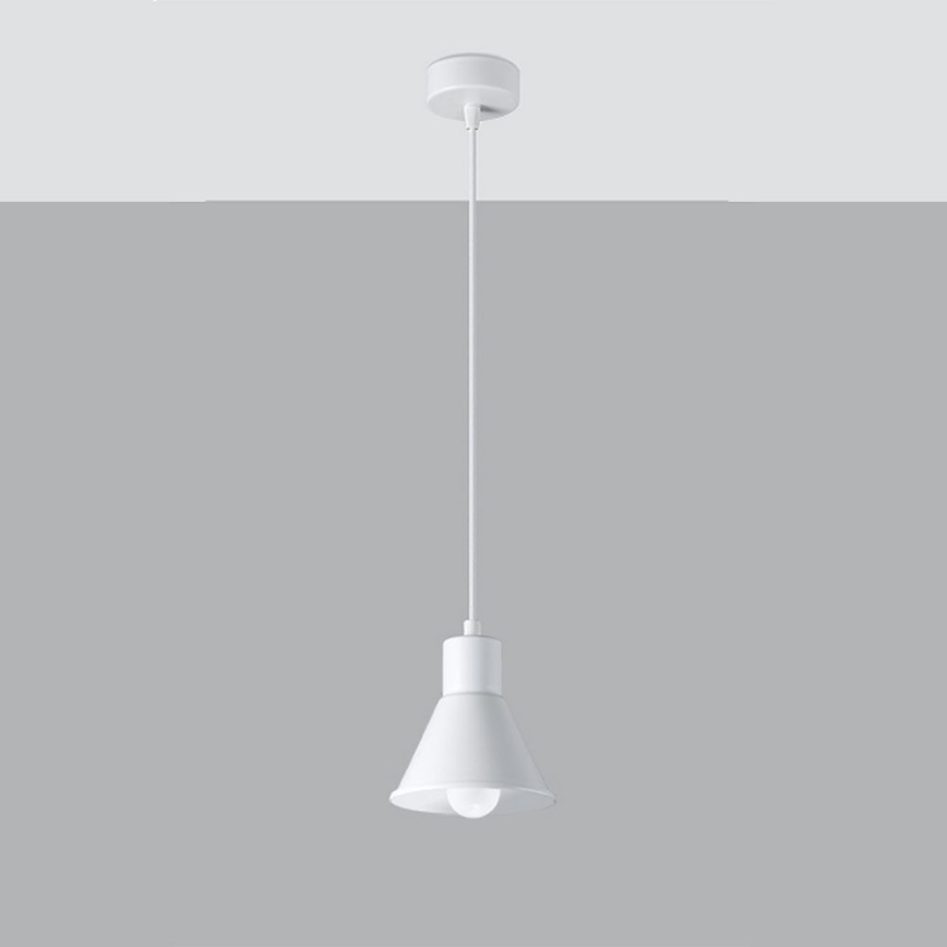 Lámpara colgante TALEJA 1xE27/60W/230V blanco