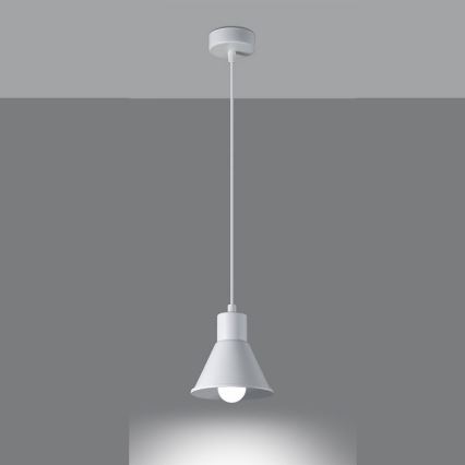Lámpara colgante TALEJA 1xE27/60W/230V blanco