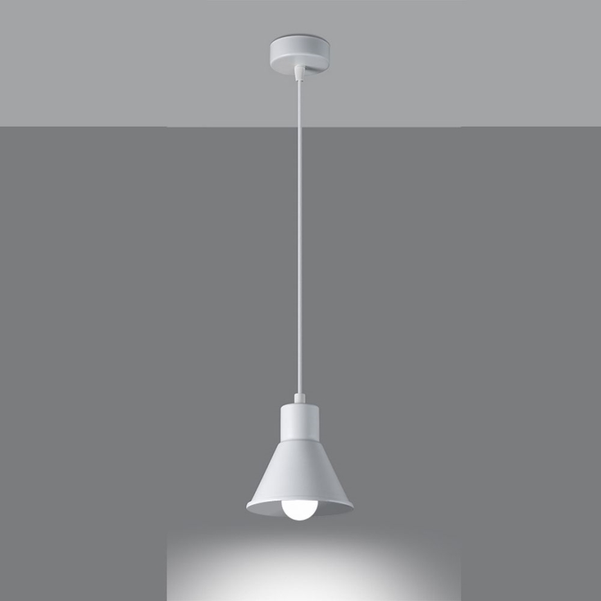 Lámpara colgante TALEJA 1xE27/60W/230V blanco