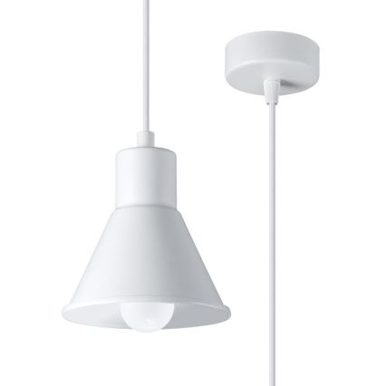 Lámpara colgante TALEJA 1xE27/60W/230V blanco