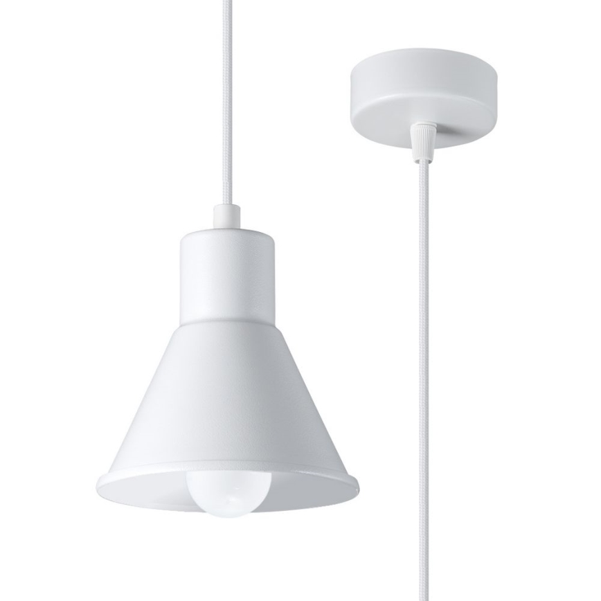 Lámpara colgante TALEJA 1xE27/60W/230V blanco
