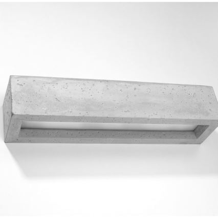 Aplique VEGA 2xE27/60W/230V 50 cm concreto