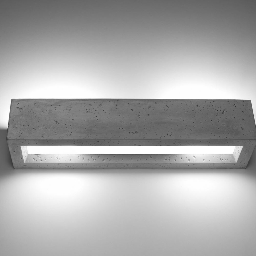 Aplique VEGA 2xE27/60W/230V 50 cm concreto