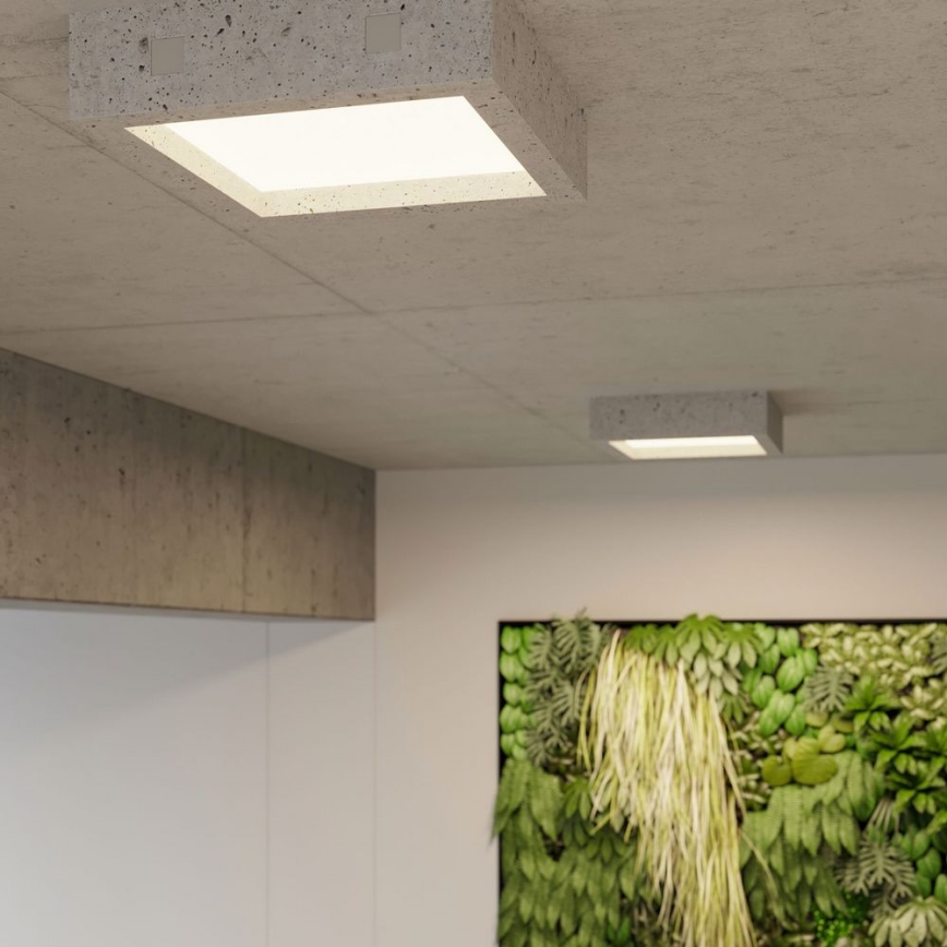Plafón LED RIZA LED/18W/230V concreto