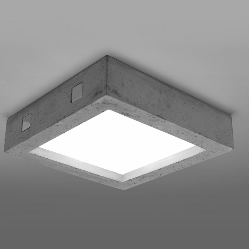 Plafón LED RIZA LED/18W/230V concreto