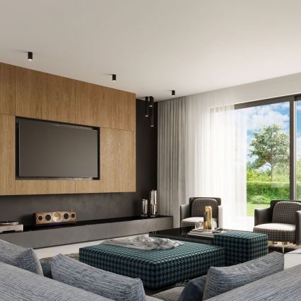 Foco LAGOS 1xGU10/10W/230V 60 cm negro