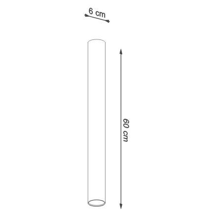 Foco LAGOS 1xGU10/10W/230V 60 cm negro