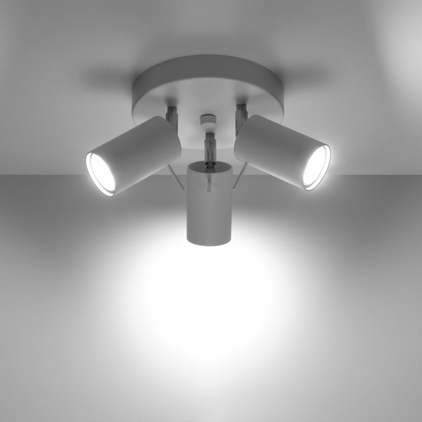 Foco RING 3xGU10/10W/230V blanco