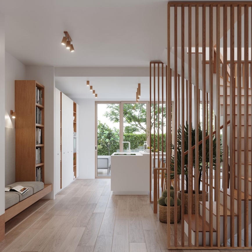 Foco ZEKE 3xGU10/40W/230V roble