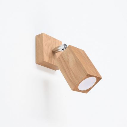 Foco de pared KEKE 1xGU10/40W/230V roble