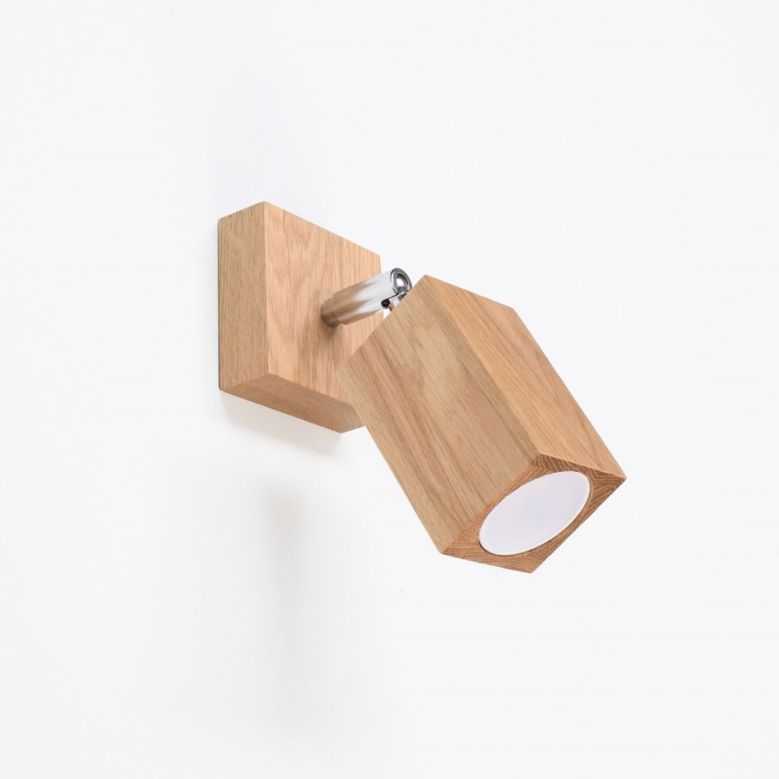Foco de pared KEKE 1xGU10/40W/230V roble