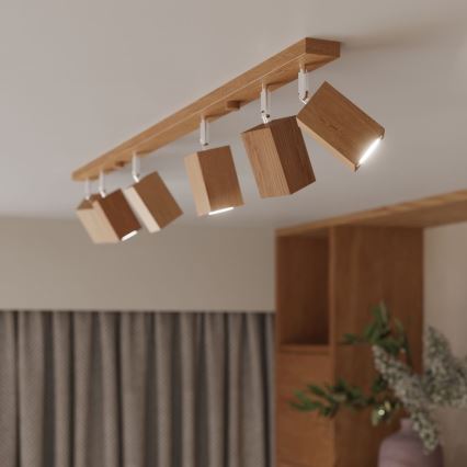 Foco KEKE 4xGU10/40W/230V roble