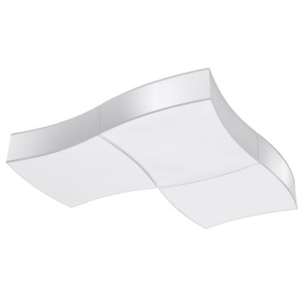 Plafón SQUARE 6xE27/60W/230V blanco