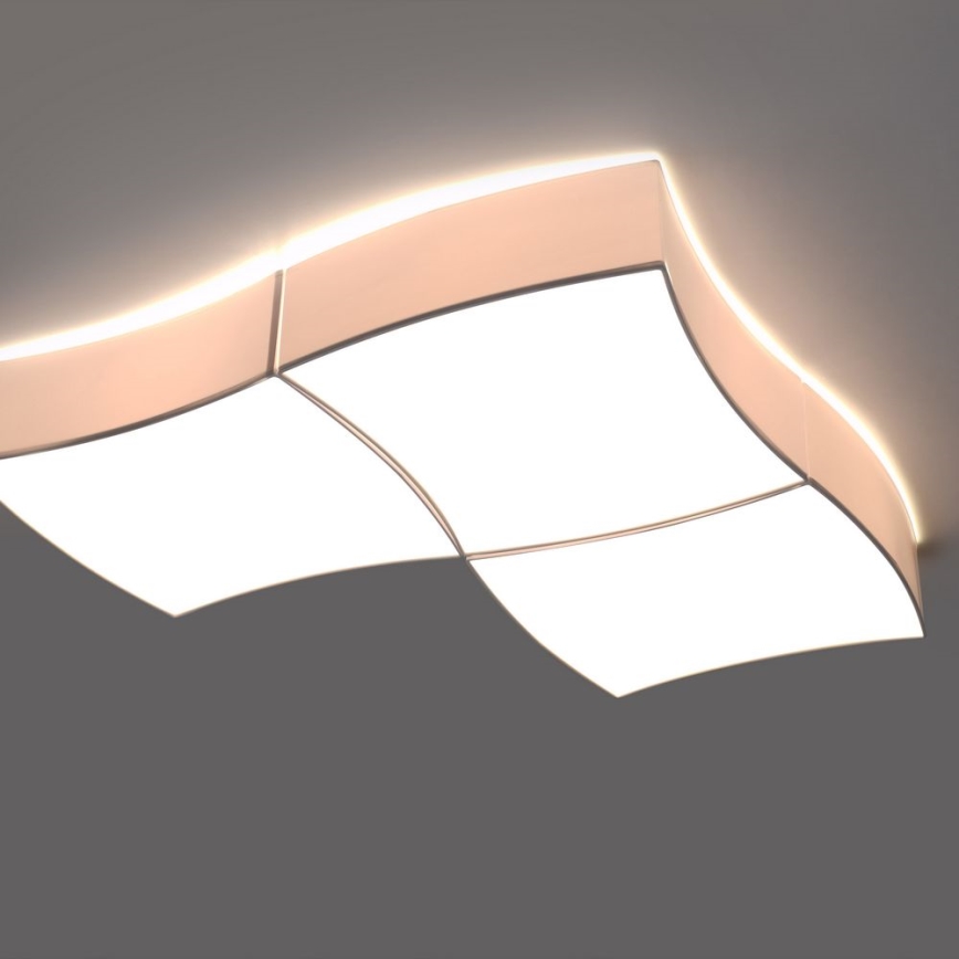 Plafón SQUARE 6xE27/60W/230V blanco