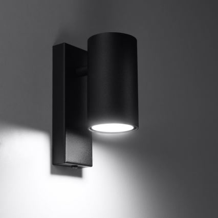 Aplique UTTI 1xGU10/40W/230V negro