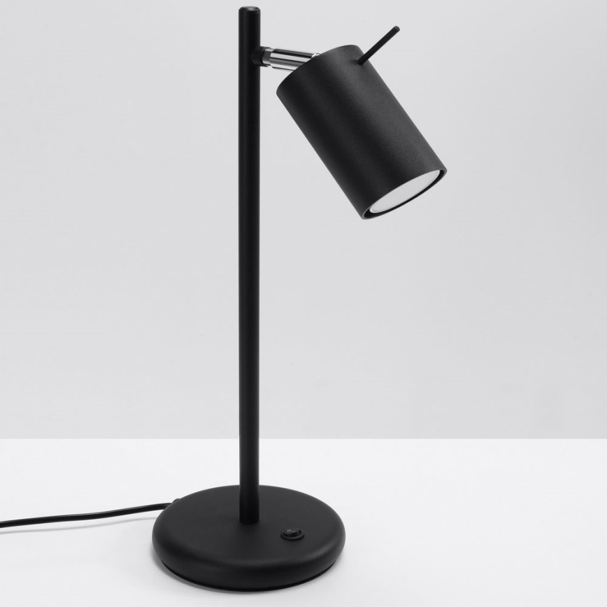 Lámpara de mesa RING 1xGU10/10W/230V negro