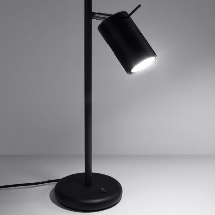 Lámpara de mesa RING 1xGU10/10W/230V negro