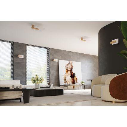 Lámpara de techo LAPPO 2xE27/15W/230V beige